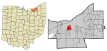 Cuyahoga County Ohio incorporated and unincorporated areas Brooklyn highlighted